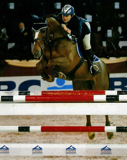 Karline De Brabander en Valisca Major 13e in 1.30m